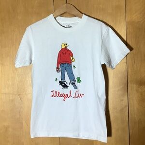 Illegal Civilization white skater shirt, size small